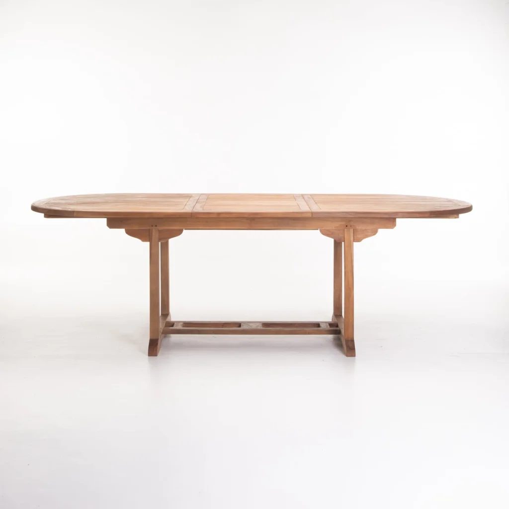 TEAK OVAL EXTENSION TABLE - Image 2