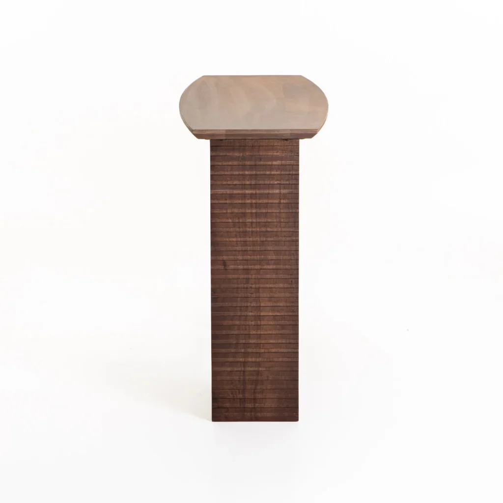 AGRA 120cm SOLID WOOD CONSOLE - LIGHT BROWN - Image 3