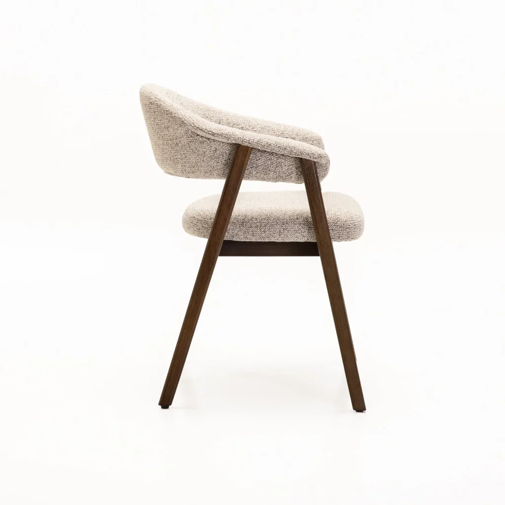 ALORA WOODEN LEG DINING CHAIR - WALNUT LEG - Image 3