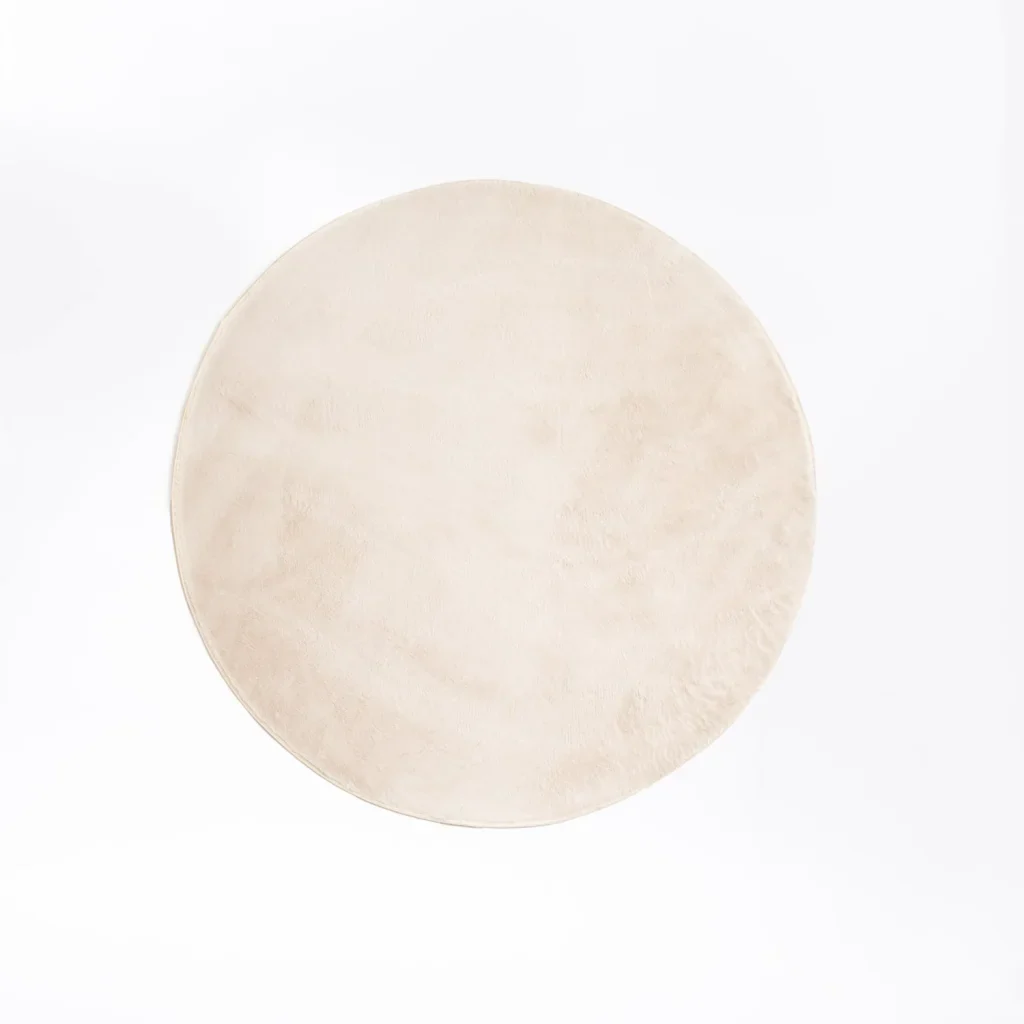 ARIEL ROUND FAUX FUR RUG - Image 5