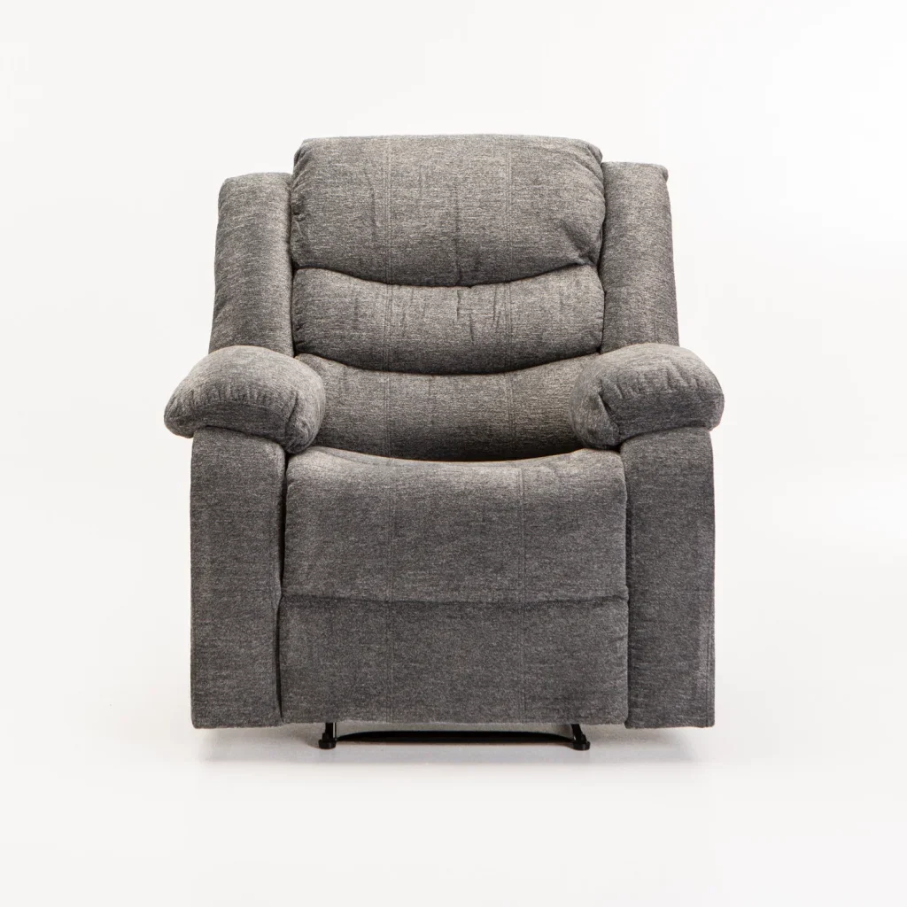 BAZ FABRIC ARMCHAIR RECLINER - GREY - Image 3