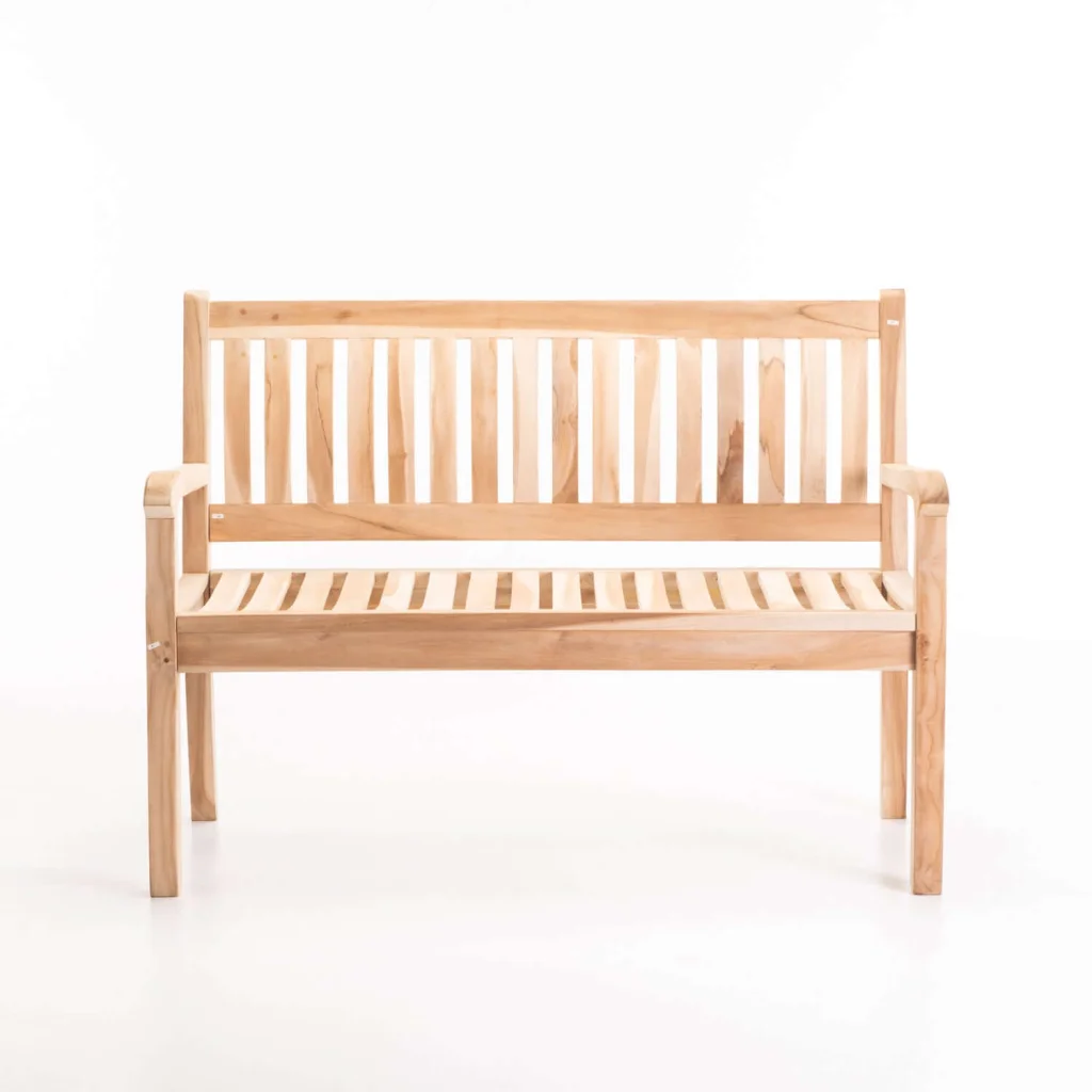 BEAUFORT TEAK 2 SEATER BENCH - Image 2