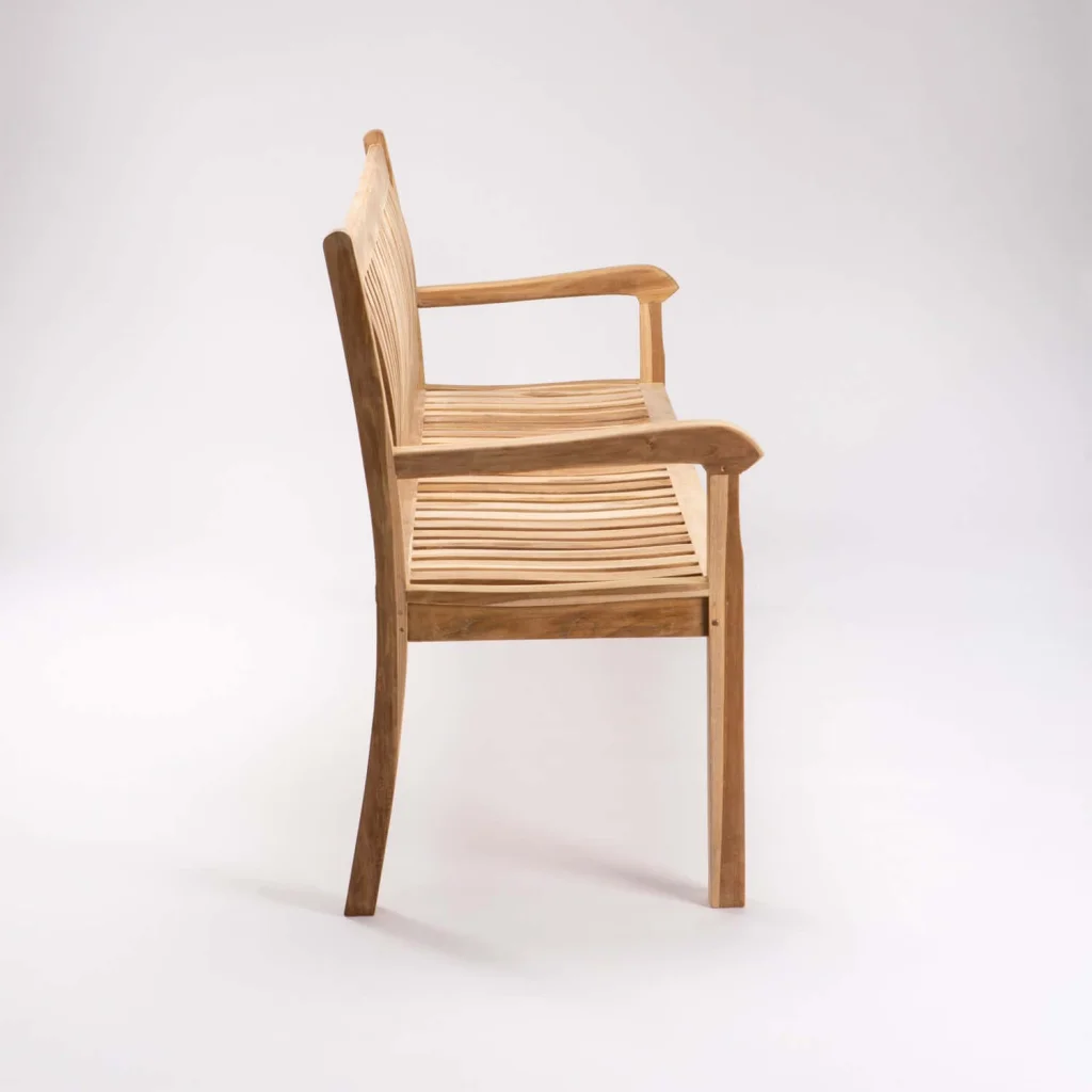 BEAUFORT TEAK 3 SEATER BENCH - Image 4