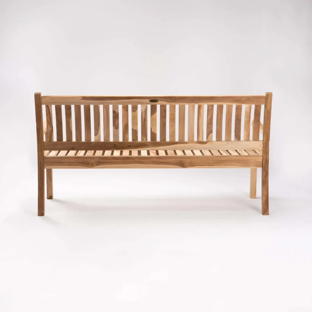 BEAUFORT TEAK 3 SEATER BENCH - Image 5
