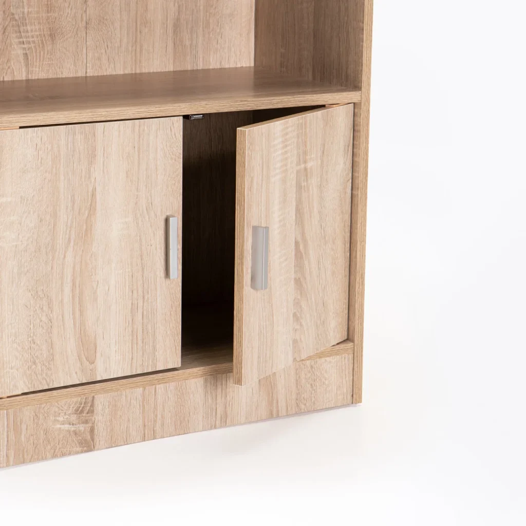 CYRUS 2 DOOR 3 SHELF BOOKCASE - Image 7