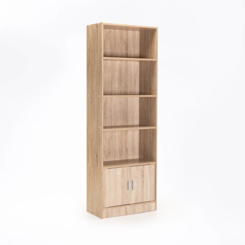 CYRUS 2 DOOR 4 SHELF BOOKCASE - Image 5