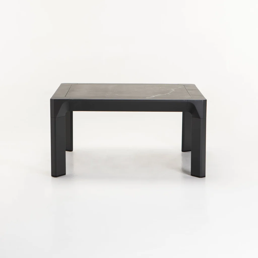 BORNEO 80x80cm STONE TOP OUTDOOR COFFEE TABLE - Image 2