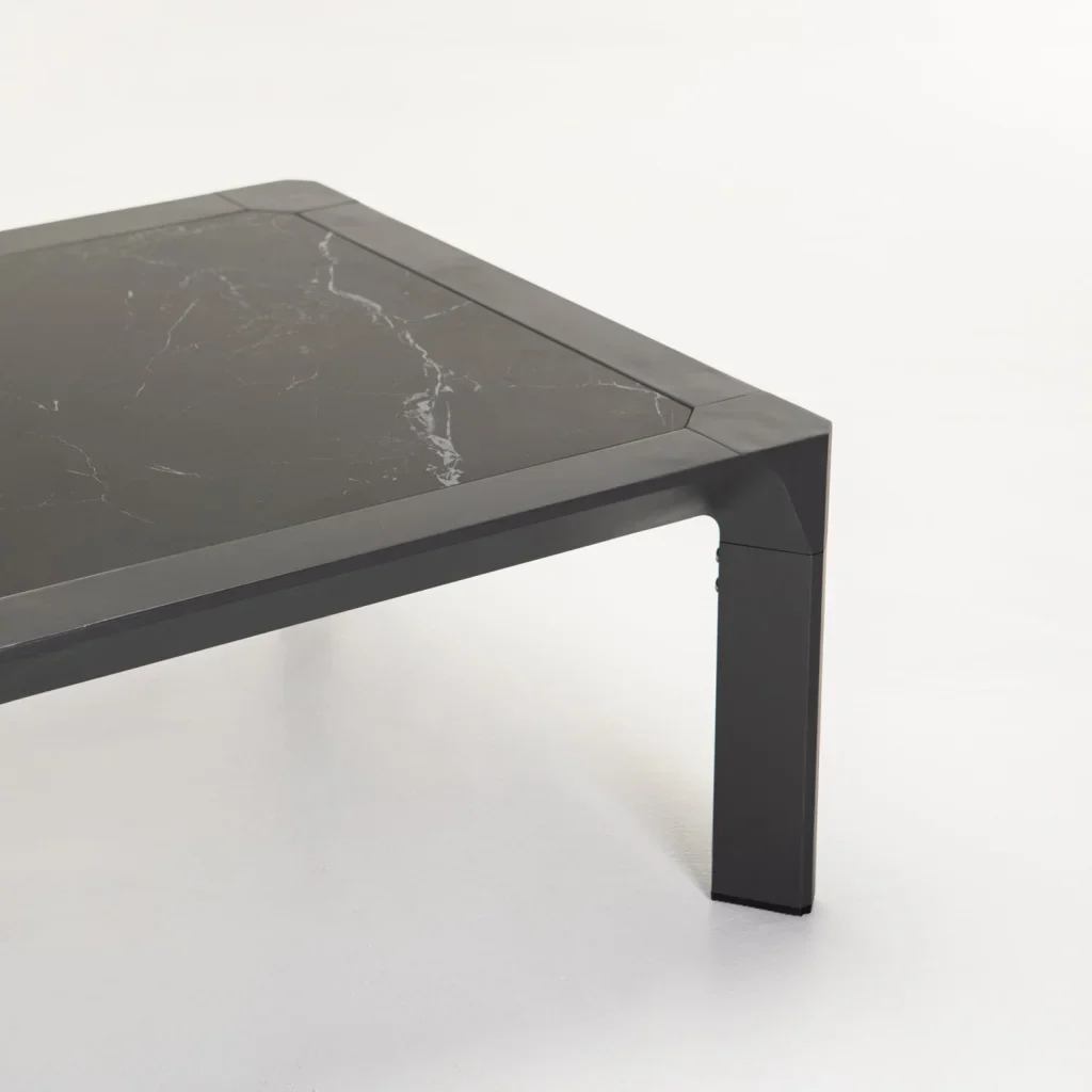 BORNEO 80x80cm STONE TOP OUTDOOR COFFEE TABLE - Image 3