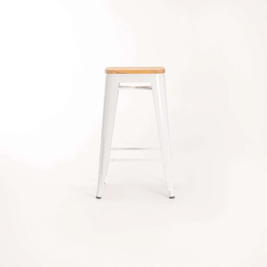 BRONX KITCHEN STOOL WITH WOOD - Image 2