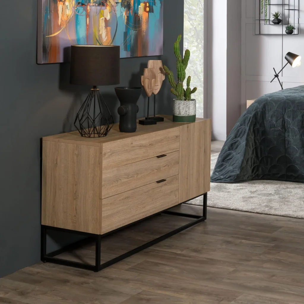 LODI 3 DRAWER 1 DOOR SIDEBOARD - Image 2