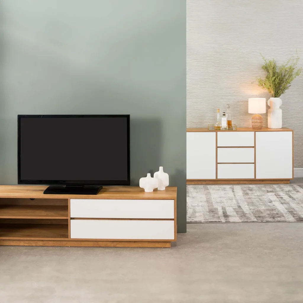 CENTO 180cm 2 DRAWER TV UNIT - Image 8