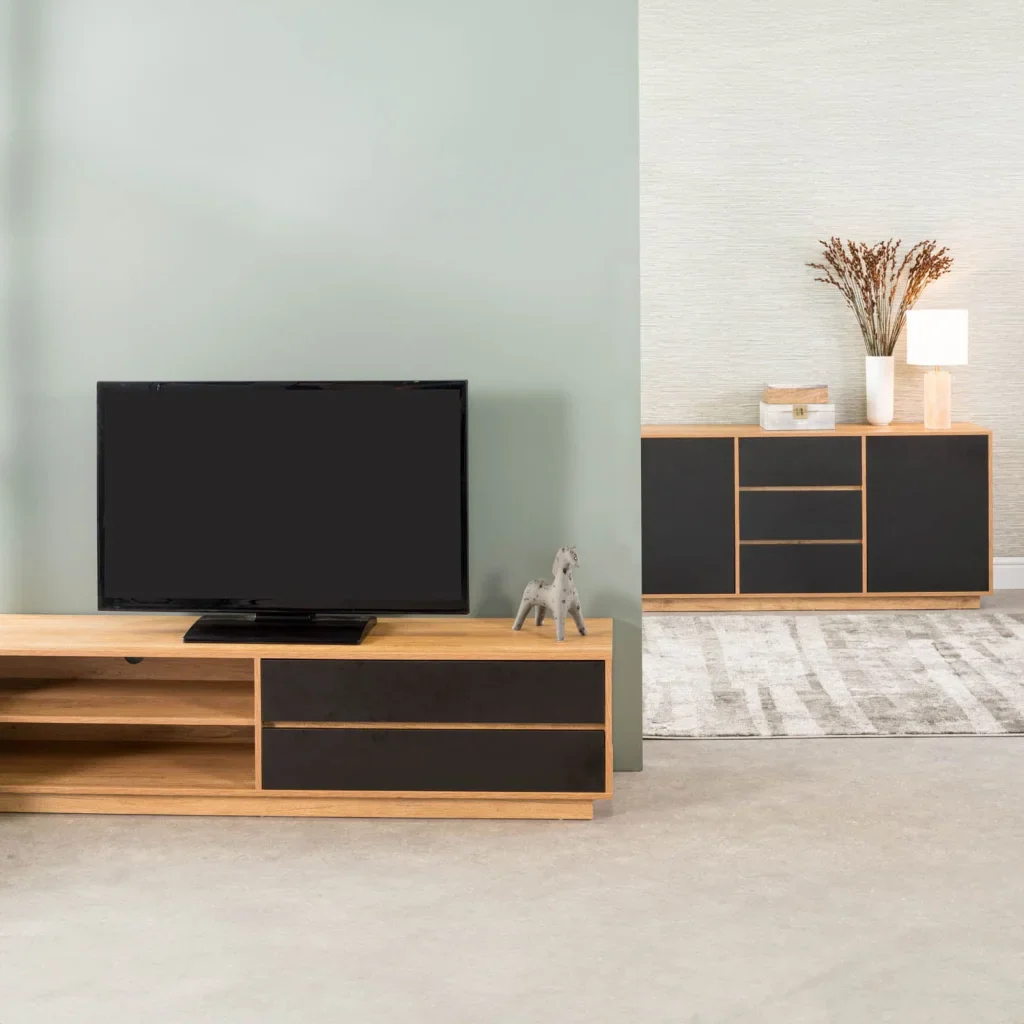 CENTO 2 DOOR 3 DRAWER SIDEBOARD - Image 2