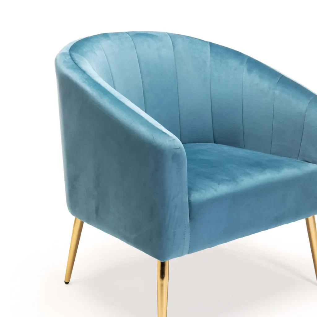 COLT VELVET CHAIR - GOLD LEG - Image 6