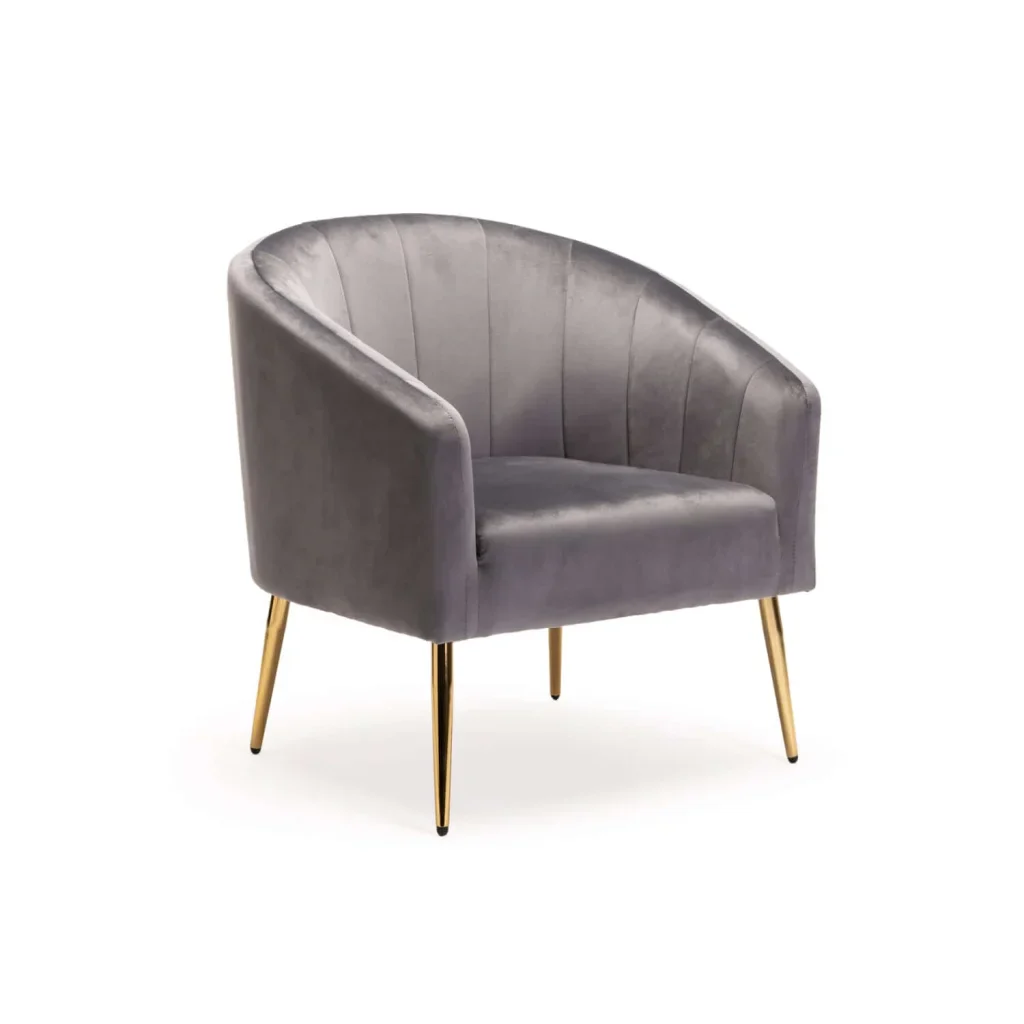 COLT VELVET CHAIR - GOLD LEG - Image 7