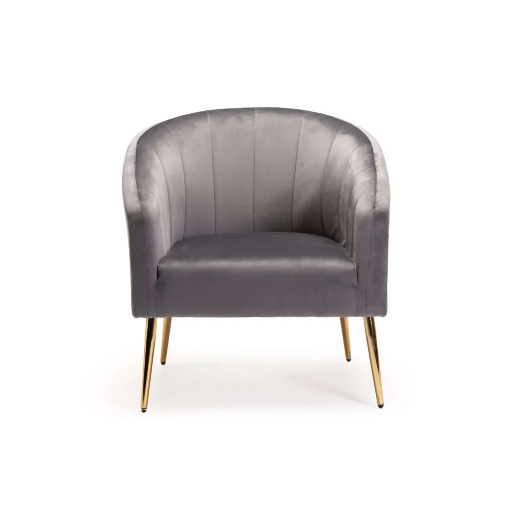 COLT VELVET CHAIR - GOLD LEG - Image 9