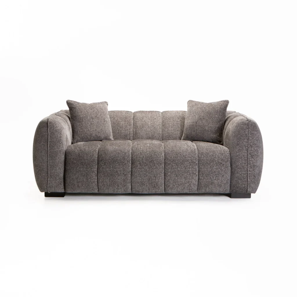 CHLOE FABRIC 2 SEATER COUCH - Image 9