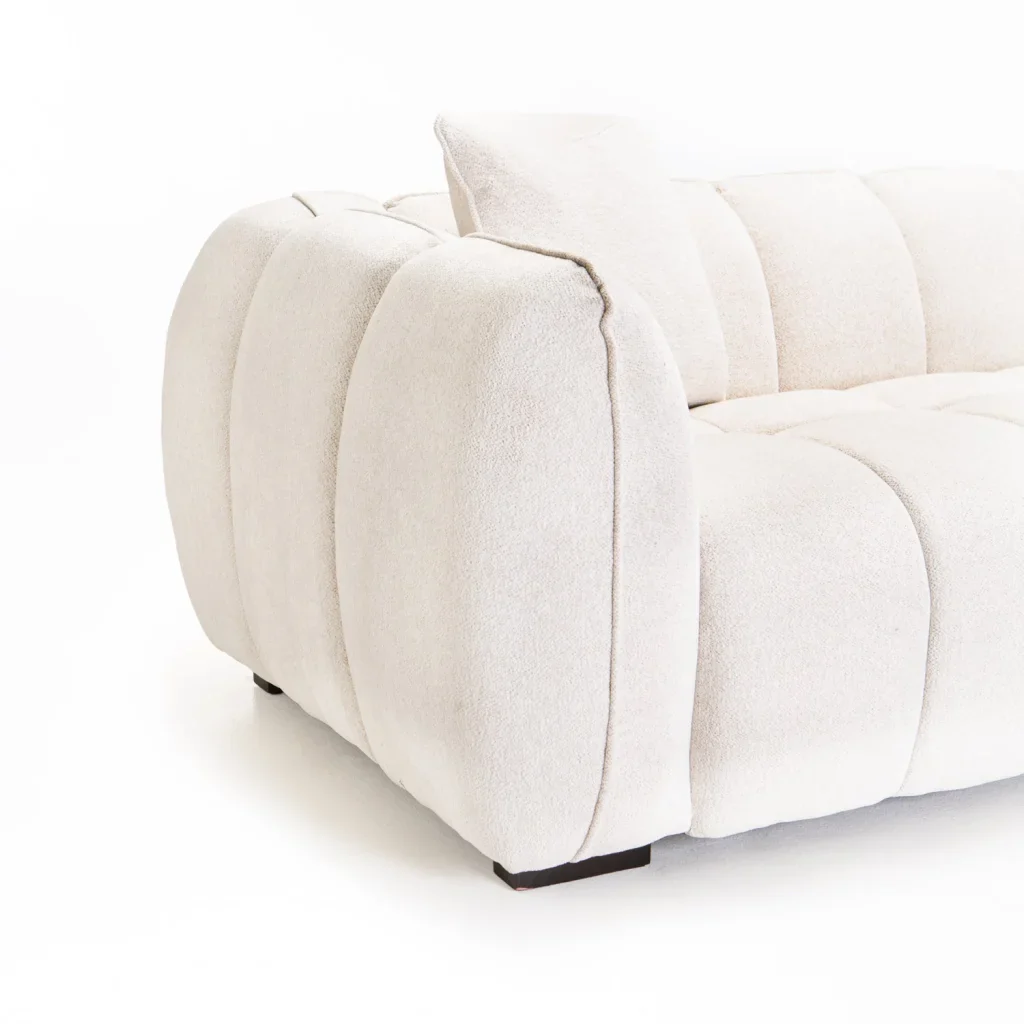 CHLOE FABRIC 3 SEATER COUCH - Image 12