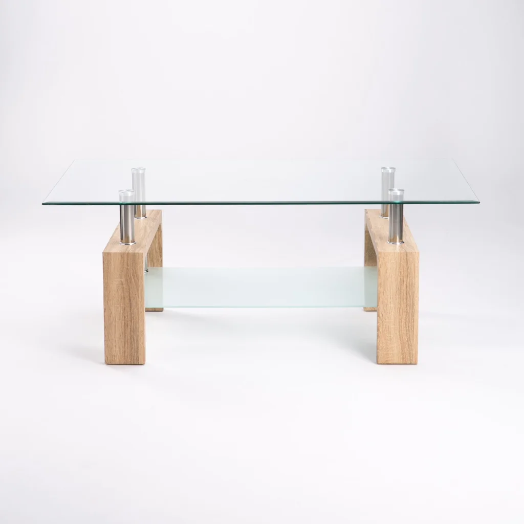 LALA 110x60cm GLASS COFFEE TABLE - Image 2