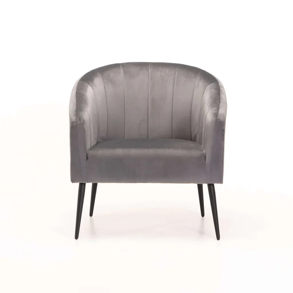 COLT VELVET CHAIR - BLACK LEG - Image 3