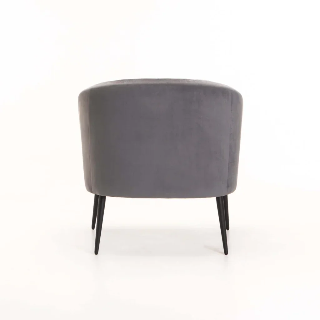 COLT VELVET CHAIR - BLACK LEG - Image 5