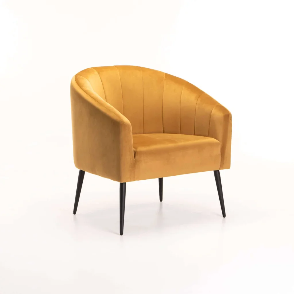 COLT VELVET CHAIR - BLACK LEG - Image 7