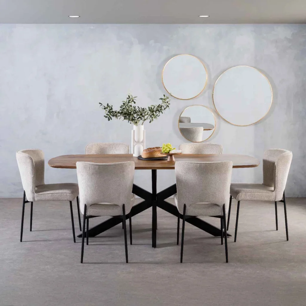 DAL DANISH OVAL SOLID WOOD DINING TABLE - Image 10