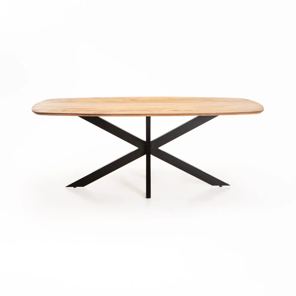 DAL DANISH OVAL SOLID WOOD DINING TABLE - Image 11