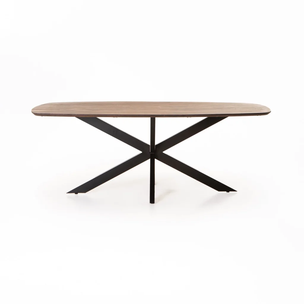 DAL DANISH OVAL SOLID WOOD DINING TABLE - Image 2