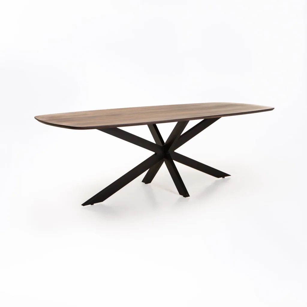 DAL DANISH OVAL SOLID WOOD DINING TABLE - Image 5