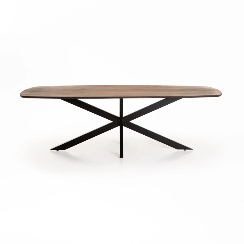 DAL DANISH OVAL SOLID WOOD DINING TABLE - Image 6