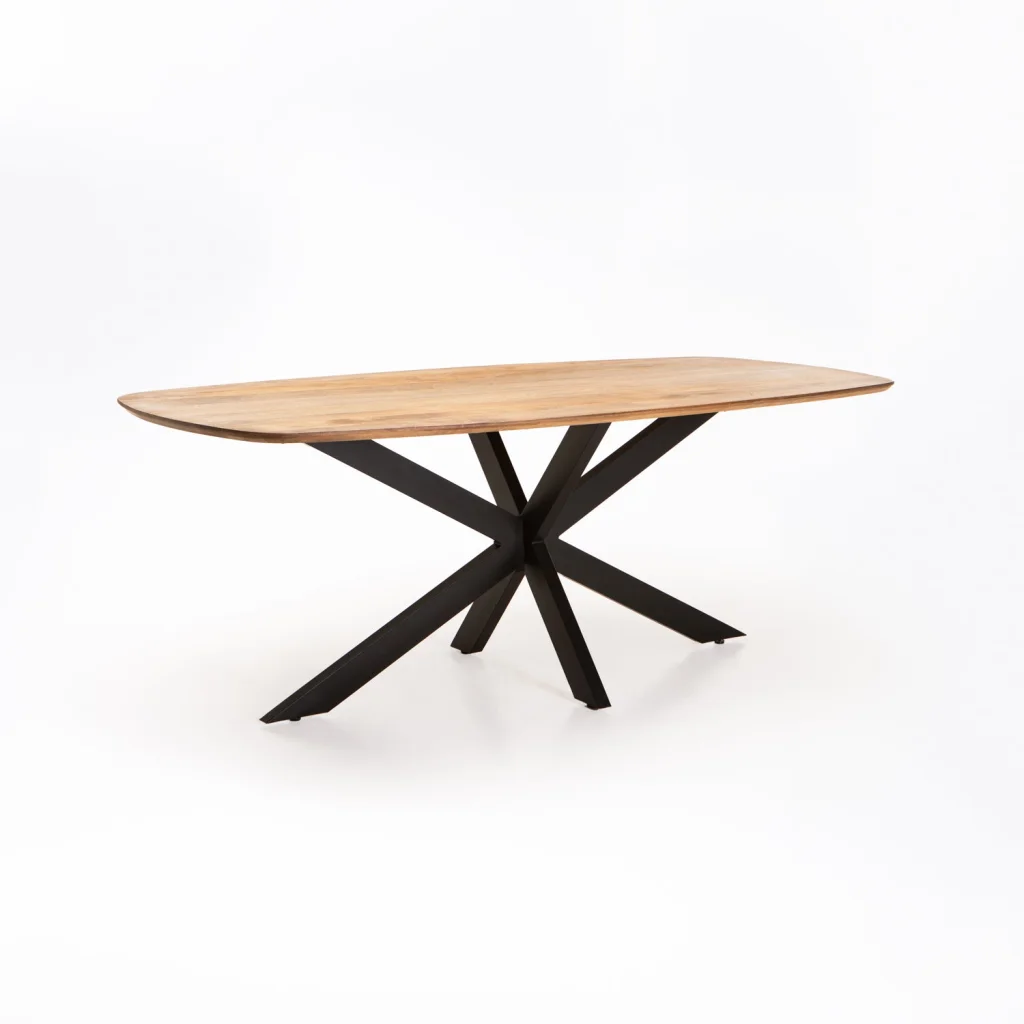 DAL DANISH OVAL SOLID WOOD DINING TABLE - Image 9