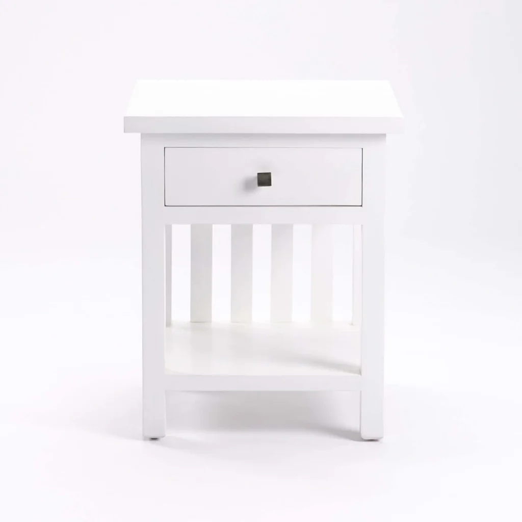 DINA WHITE 1 DRAWER PEDESTAL - Image 2