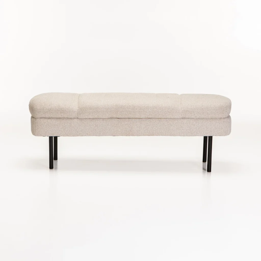 EDEN TEXTURED FABRIC OTTOMAN - Image 2