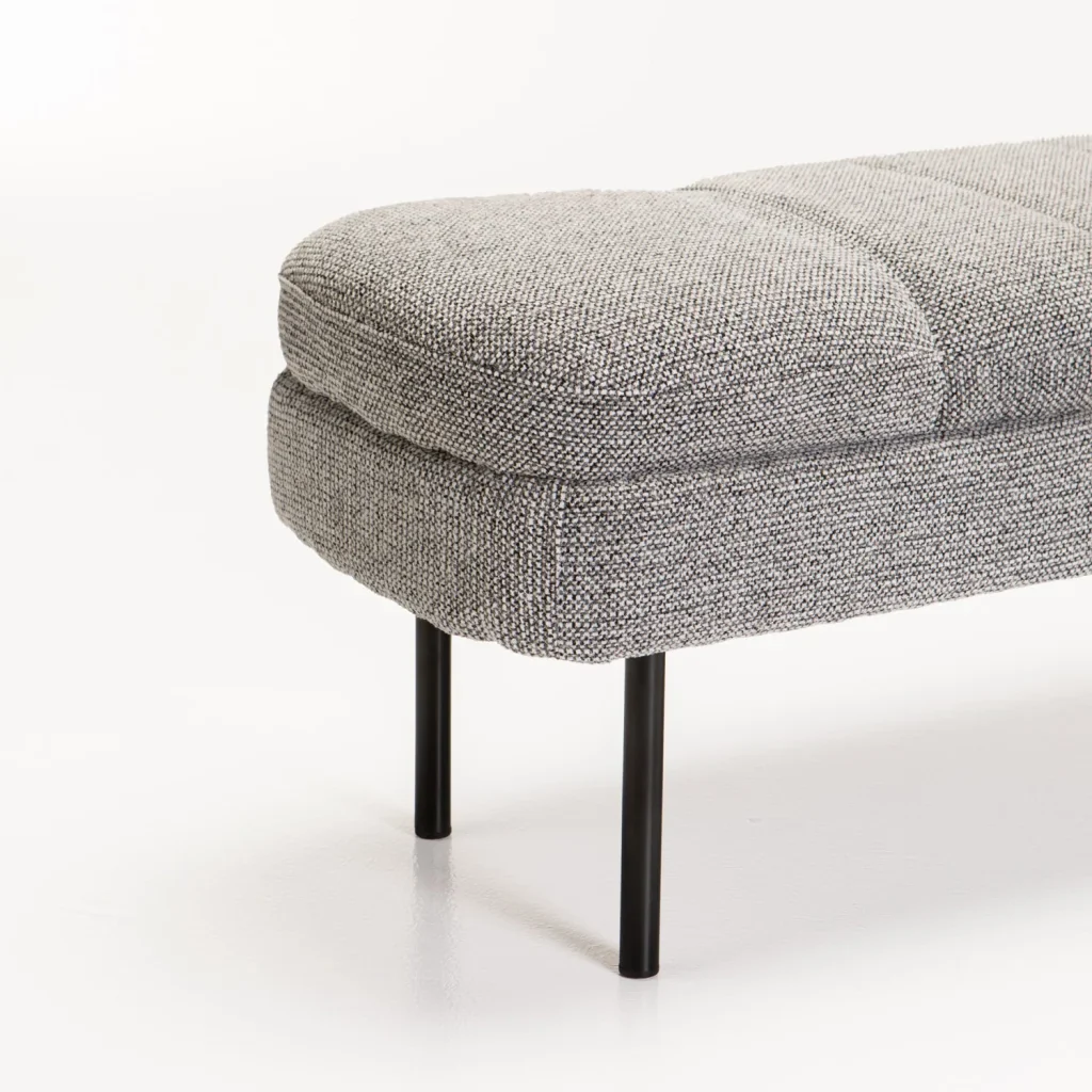 EDEN TEXTURED FABRIC OTTOMAN - Image 8