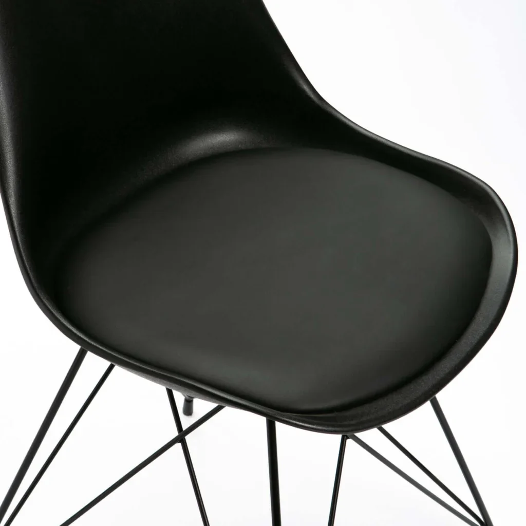 ELIA BLACK LEG DINING CHAIR - Image 5