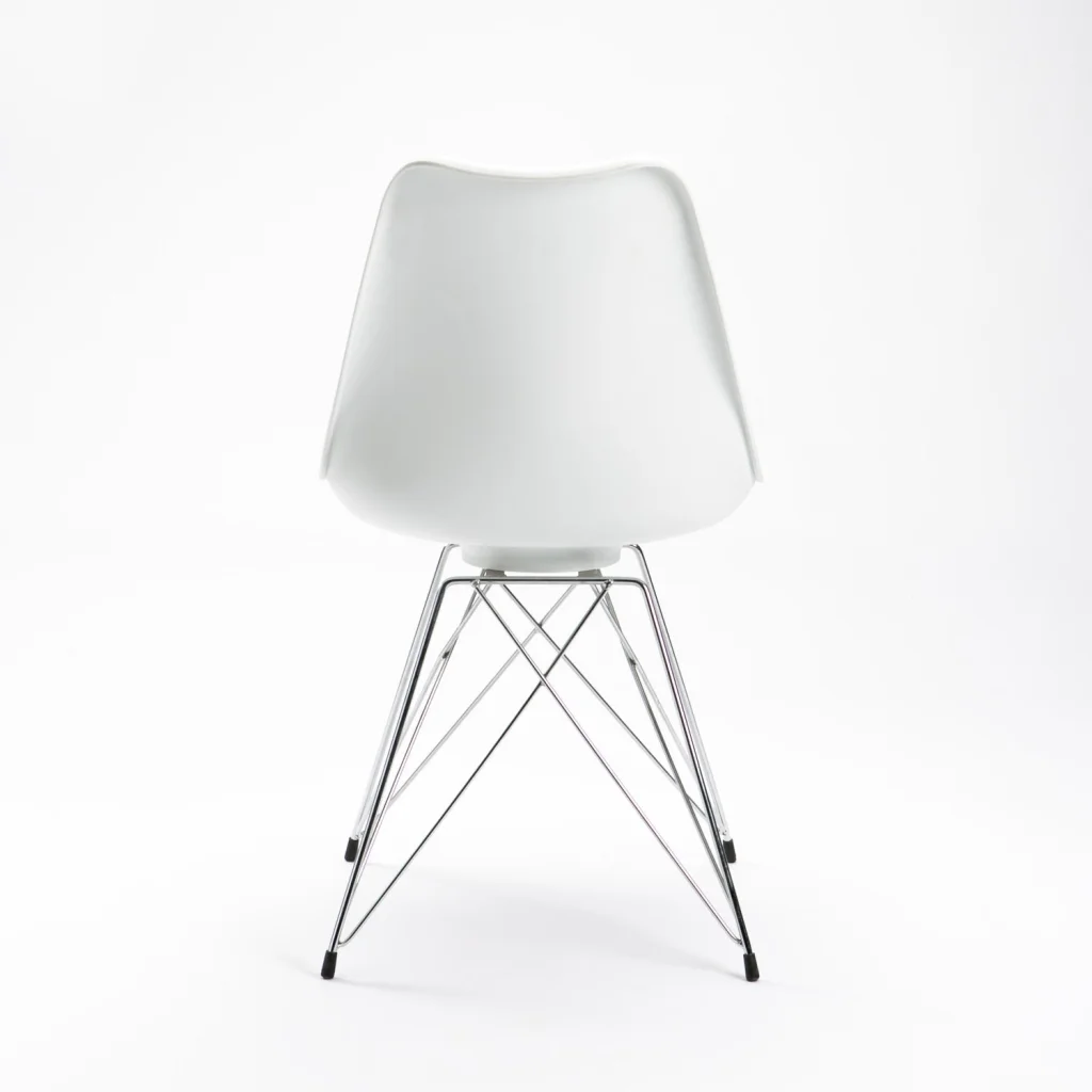 ELIA CHROME LEG DINING CHAIR - Image 4