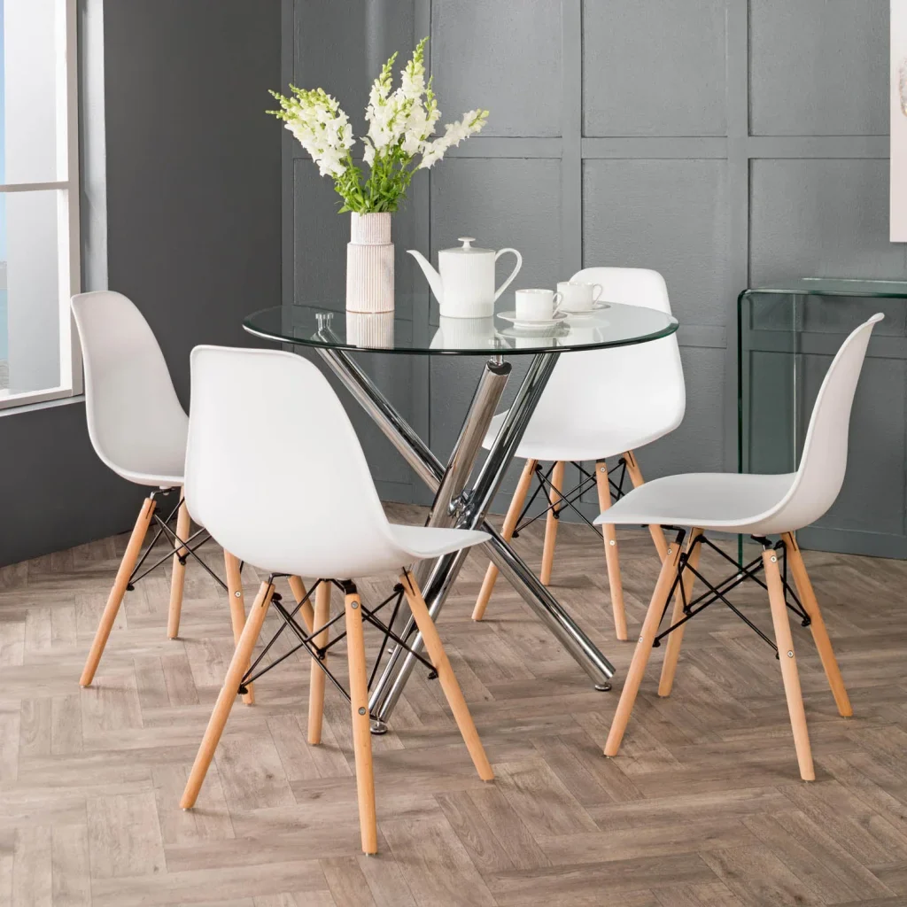 EMMY WOODEN LEG DINING CHAIR - Image 18