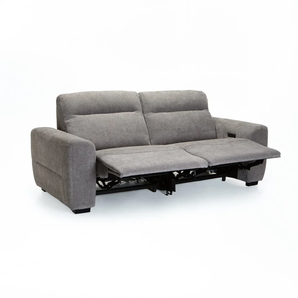 ENZO FABRIC ELECTRIC POWER 3 SEATER RECLINER - Image 2