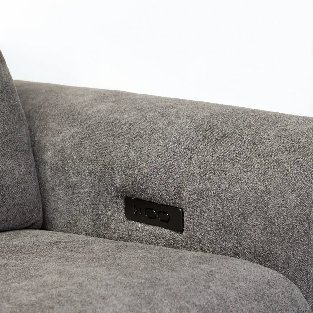 ENZO FABRIC ELECTRIC POWER 3 SEATER RECLINER - Image 8