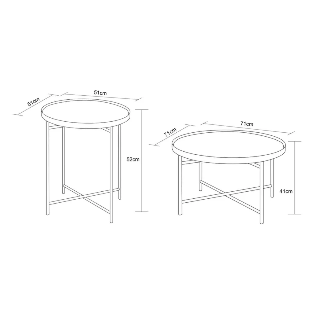 HALI SIDE TABLE & COFFEE TABLE COMBO - Image 4