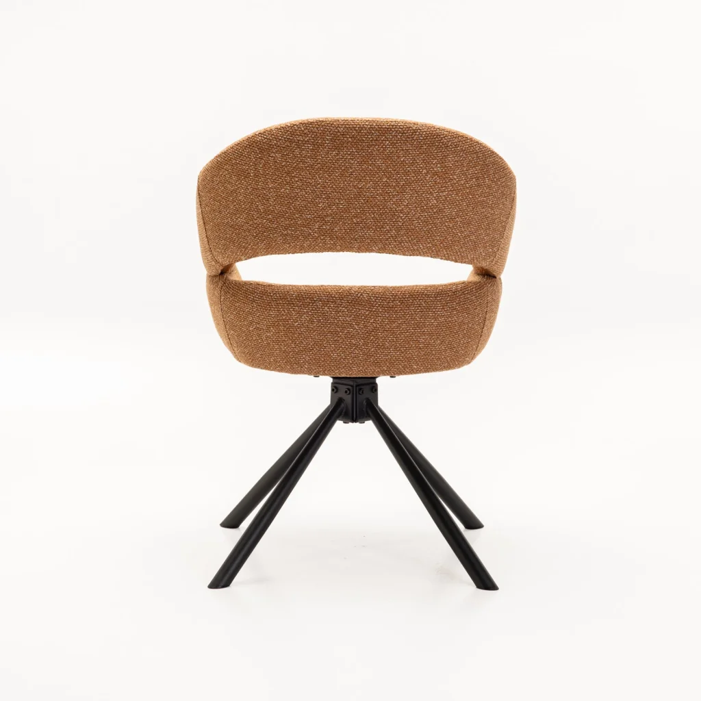 JEN FABRIC SWIVEL DINING CHAIR - Image 9