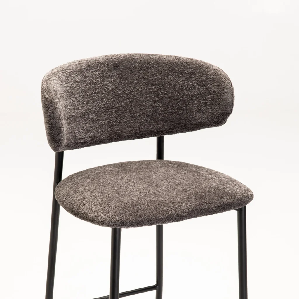 JOSIE FABRIC BARSTOOL-BLACK LEG - Image 10