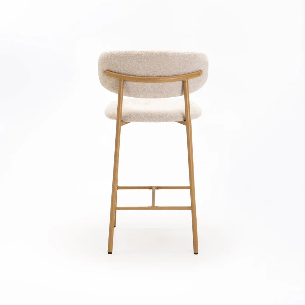 JOSIE FABRIC KITCHEN STOOL-NATURAL LEG - Image 4