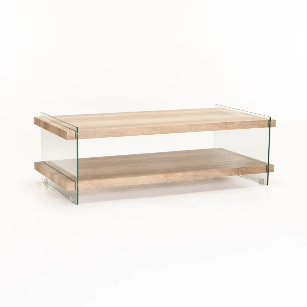 OPAL 110x55cm 8MM TEMPERED GLASS COFFEE TABLE - Image 4