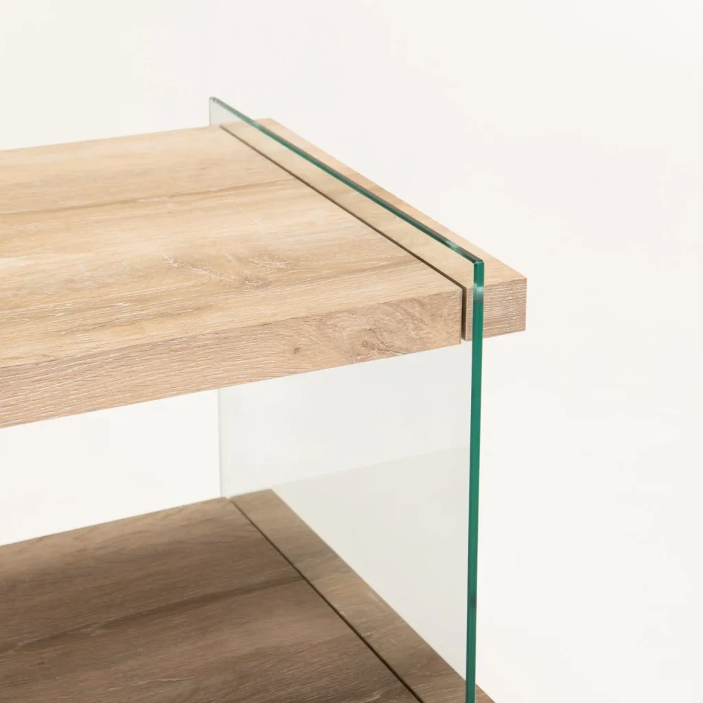 OPAL 45x45cm 8MM TEMPERED GLASS SIDE TABLE - Image 4