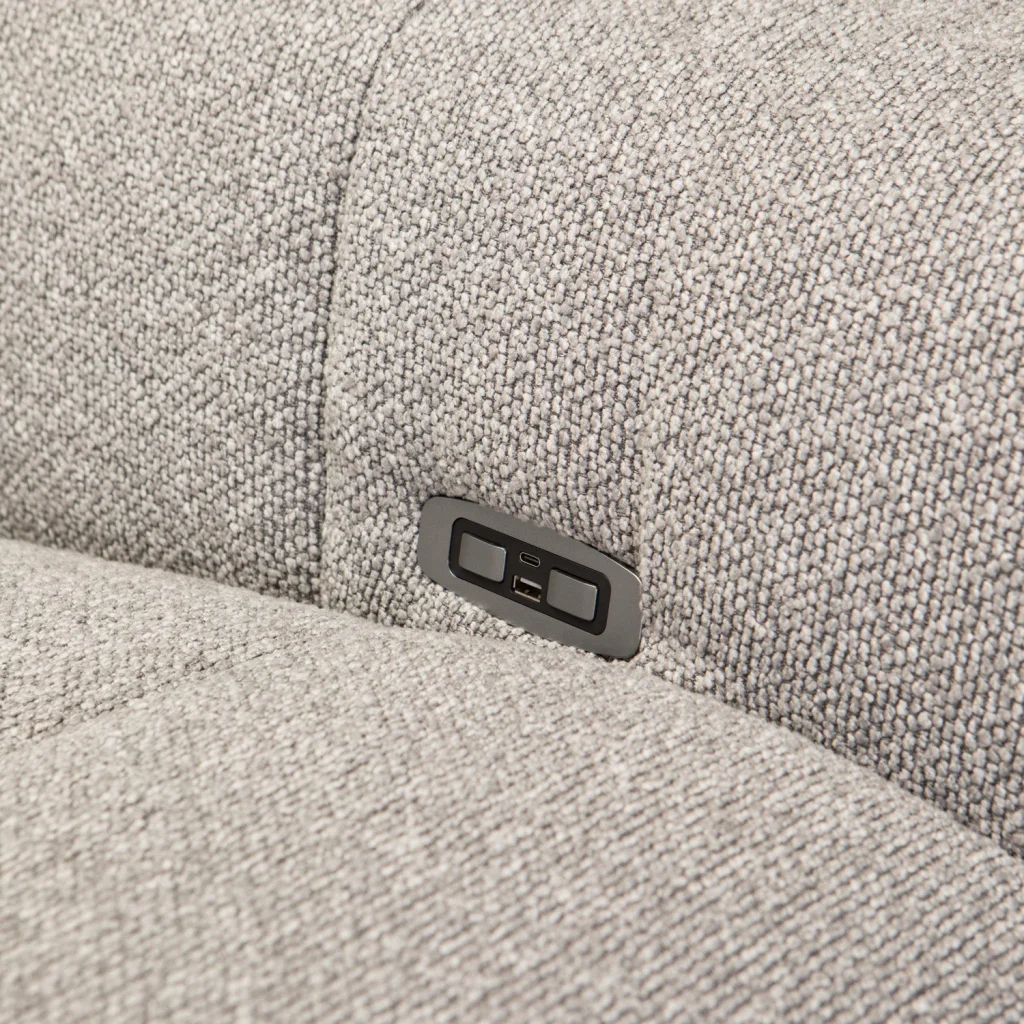 JULIO FABRIC ELECTRIC POWER 3 SEATER RECLINER - Image 7