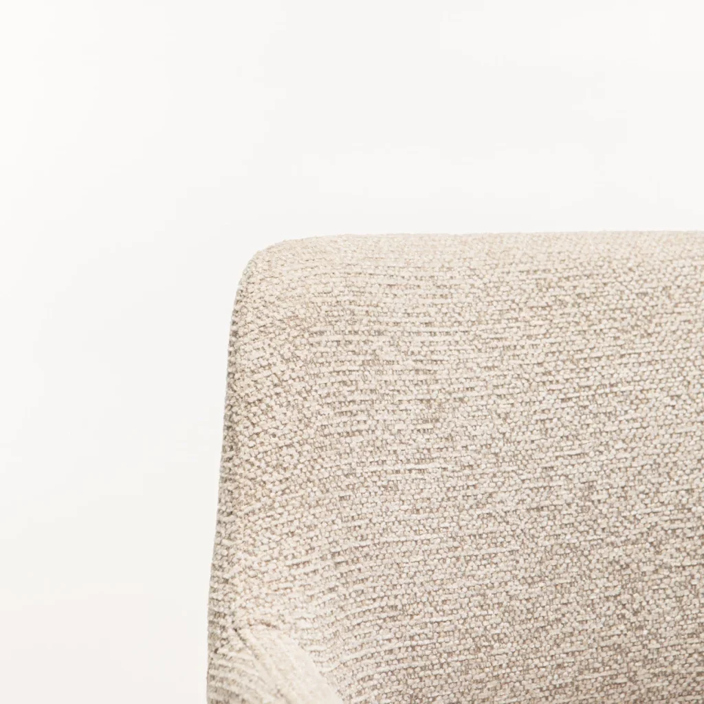 KIARA WOODEN DINING CHAIR - SPECKLED OATMEAL - Image 5