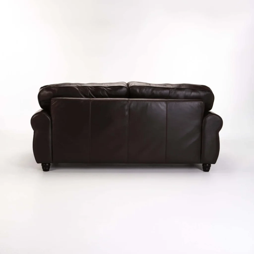 KINGSLEY GENUINE LEATHER 3 SEATER COUCH - Image 4