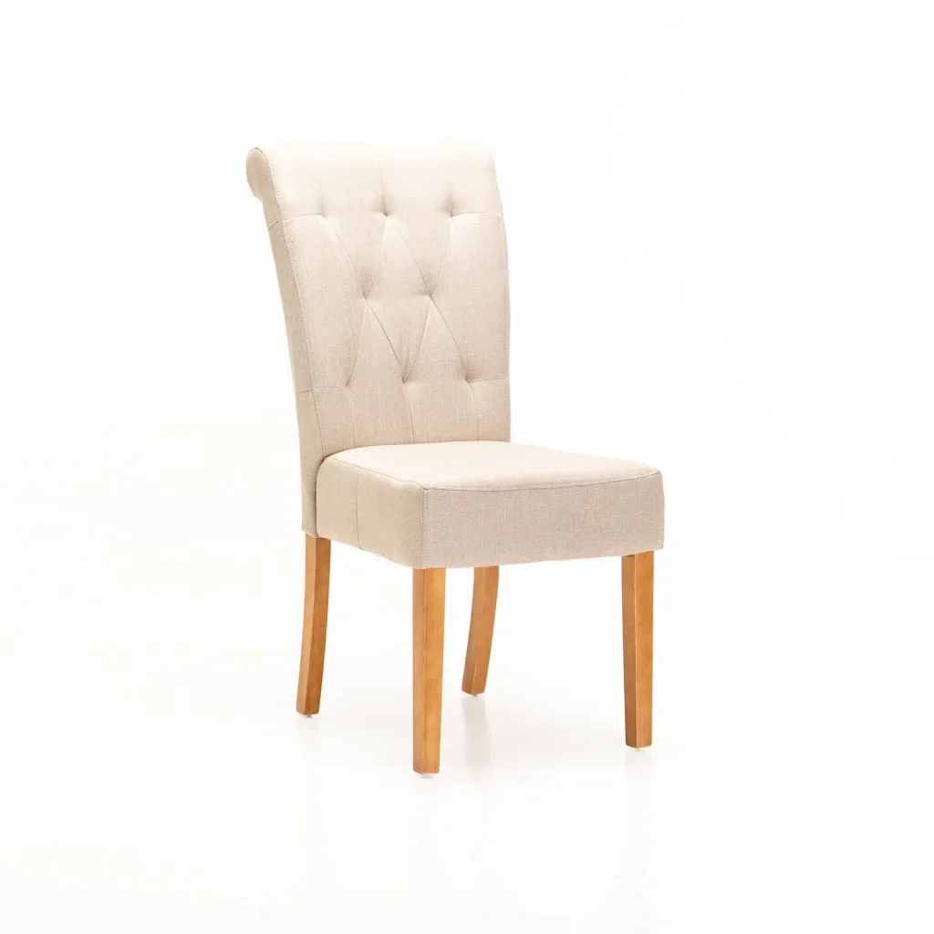 CHESTERFIELD FABRIC DINING CHAIR - Image 11