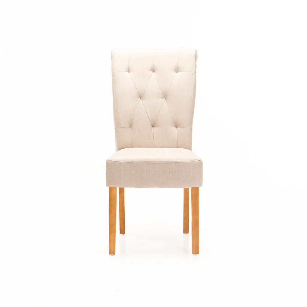 CHESTERFIELD FABRIC DINING CHAIR - Image 12